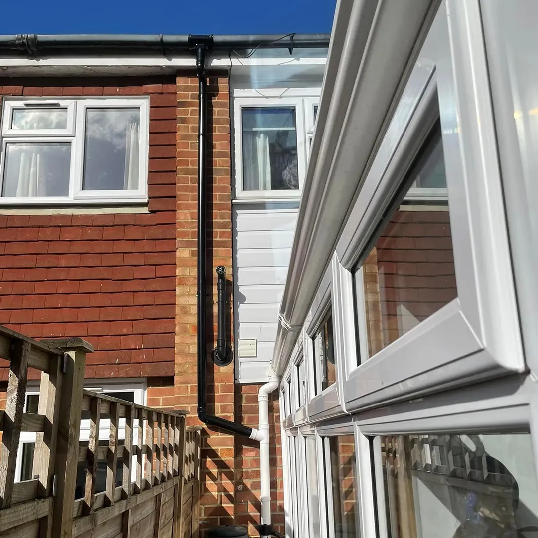 pipe linked to fascia