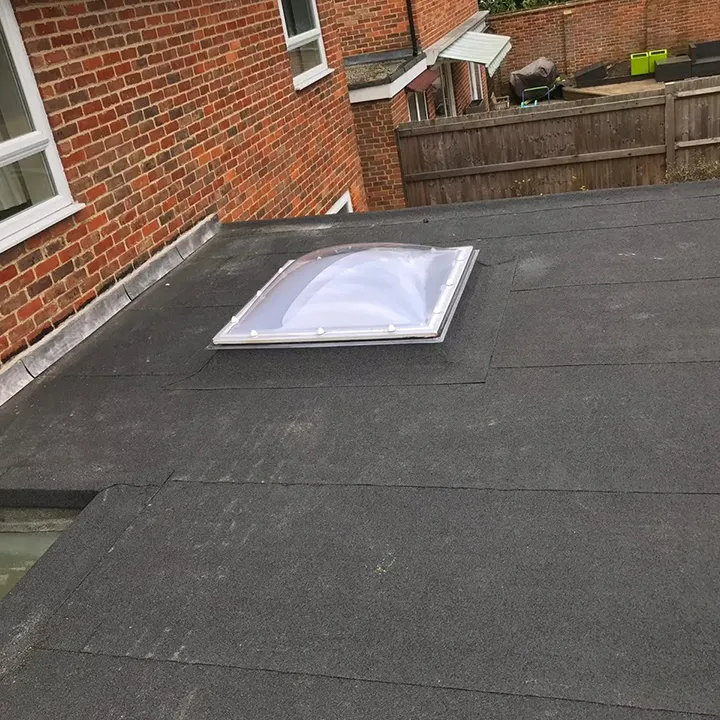 cleaned flat roof